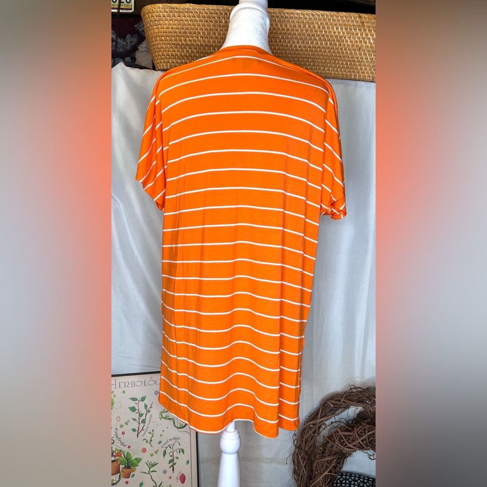 Gameday Caroline Clemson Tigers Orange Striped T-Shirt Size Medium - Picture 8 of 9